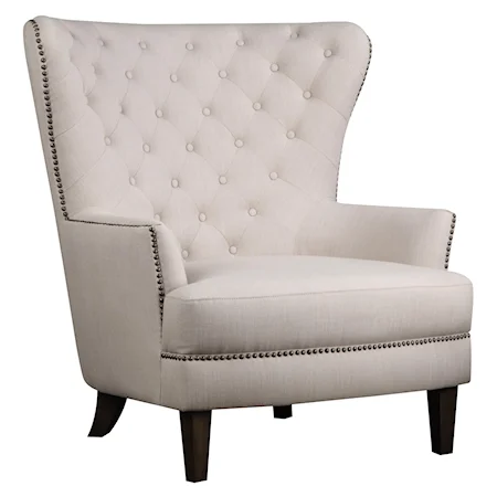 Conner Chair with Tufted Wing Back